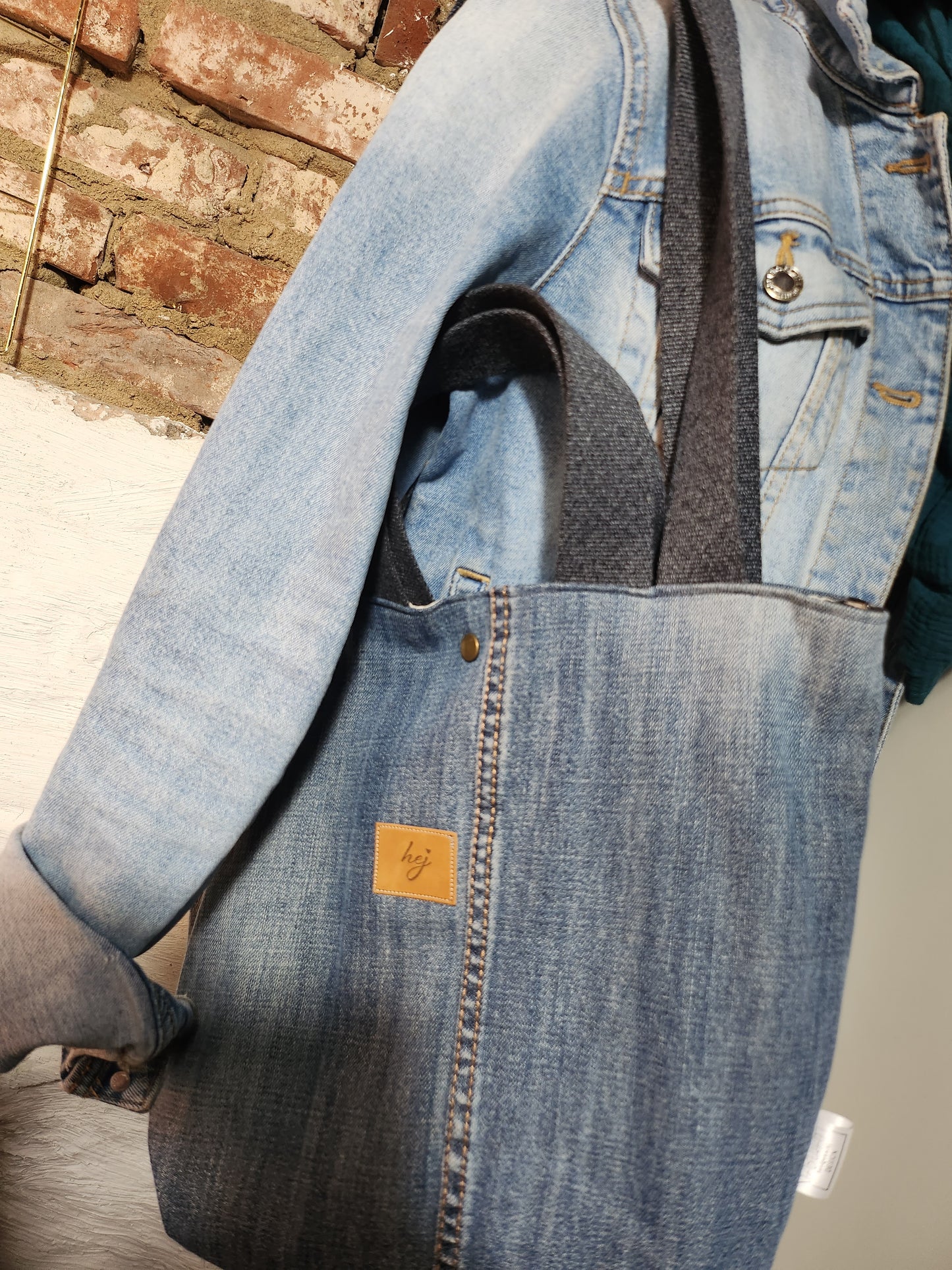 Shopper Jeans "hej"